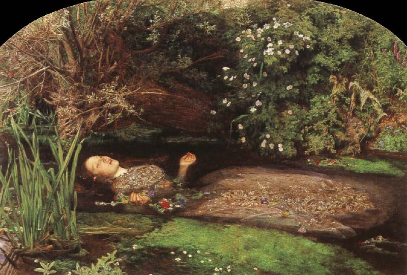 Sir John Everett Millais Ophelia Sweden oil painting art